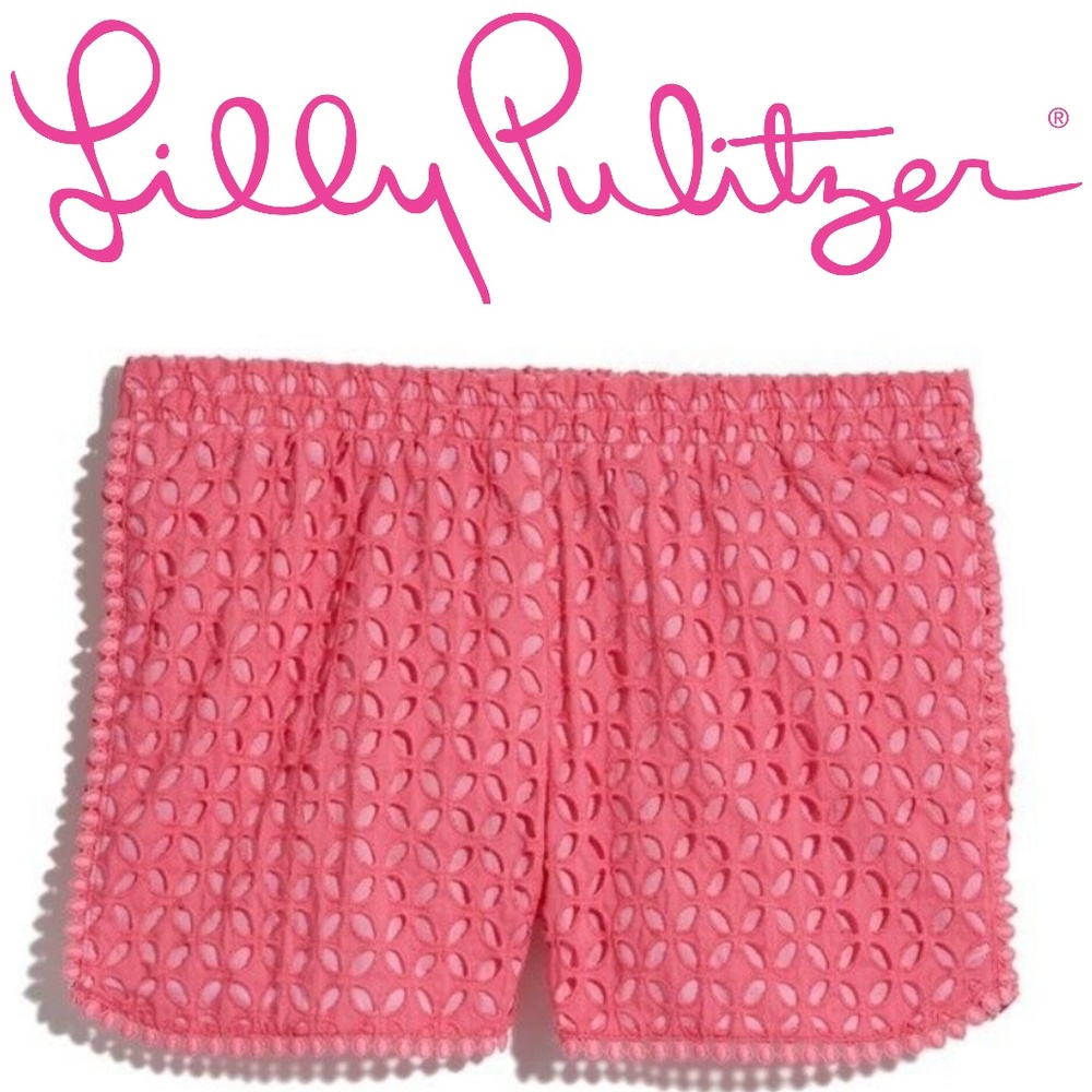 NWT Lilly Pulitzer Target Girls' Eyelet Shorts - M